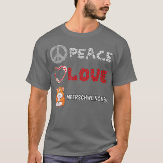 Peace Love Guinea Pigs Gift Tシャツ