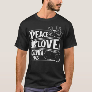 Peace Love Guinea Pigs Premium4320 Tシャツ