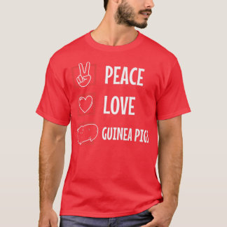 Peace love guinea pigs Premium T-Shirt Tシャツ