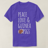Peace Love & Guinea Piks - 1 Tシャツ (デザイン正面)