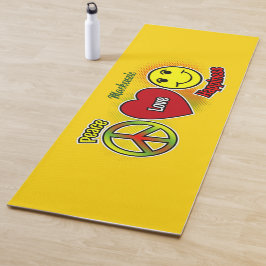 Peace Love Happiness ヨガマット