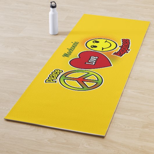 Peace Love Happiness ヨガマット (インサイチュ)