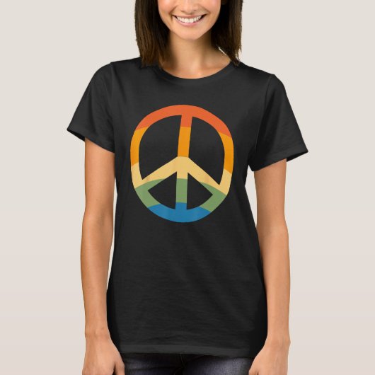 Peace Love Hippie Costume Tie Dye 60s 70s Tシャツ (正面)