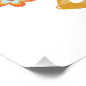 Peace & Love - Hippie Peace Sign With Flowers ポスター (コーナー)