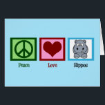 Peace Love Hippos<br><div class="desc">A peace sign,  heart,  and a cute hippo. I love adorable,  chubby animals.</div>