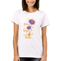 Peace Love Hope Tシャツのポジティ感動的ビティ
