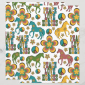 Peace Love Horses Scrapbook Paper (正面/裏面)