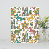 Peace Love Horses Scrapbook Paper (スタンド正面)