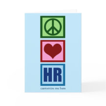 Peace Love HRパーソナライズされた Human Resources Blue