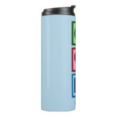 Peace Love HRパーソナライズされた Human Resources Blue タンブラー (回転左)