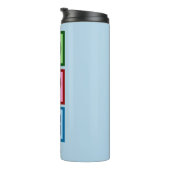 Peace Love HRパーソナライズされた Human Resources Blue タンブラー (回転右)