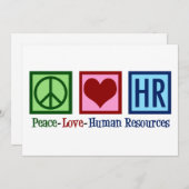 Peace Love HR人事カード (正面/裏面)