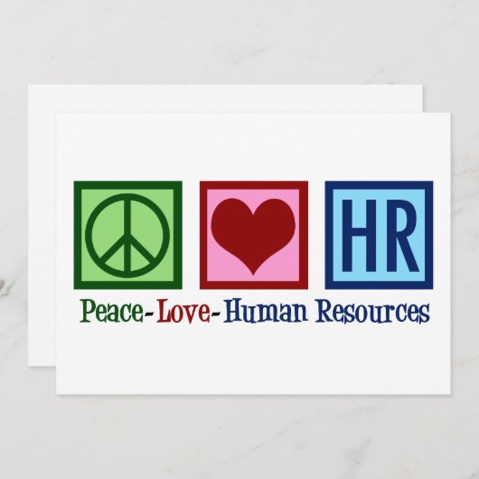 Peace Love HR人事カード (正面/裏面)