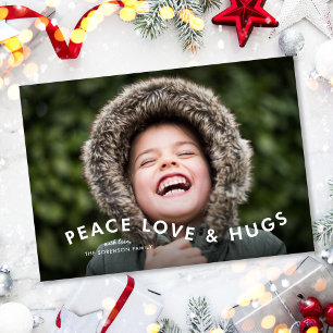 Peace Love & Hugsタイプモダン2枚の写真 シーズンカード