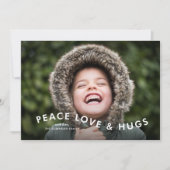 Peace Love & Hugsタイプモダン2枚の写真 シーズンカード (正面)