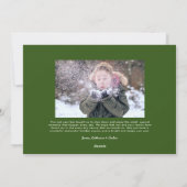 Peace Love & Hugsタイプモダン2枚の写真 シーズンカード (裏面)