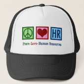 Peace Love Human Resources HR キャップ (正面)