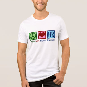 Peace Love Human Resources HR トライブレンドＴシャツ
