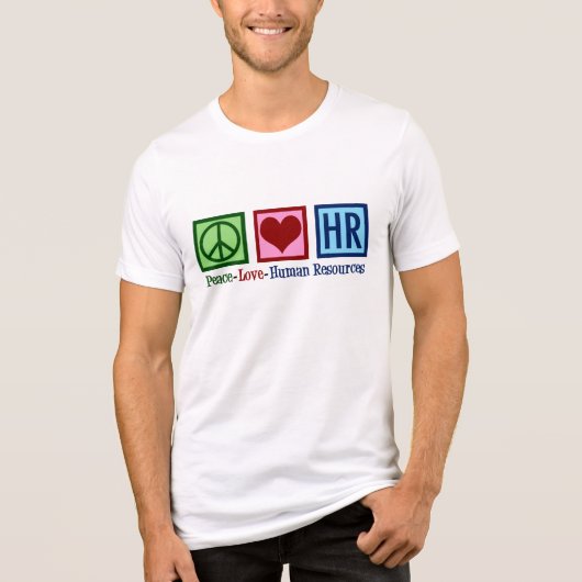Peace Love Human Resources HR トライブレンドＴシャツ (正面)