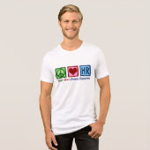 Peace Love Human Resources HR トライブレンドＴシャツ (正面全面)