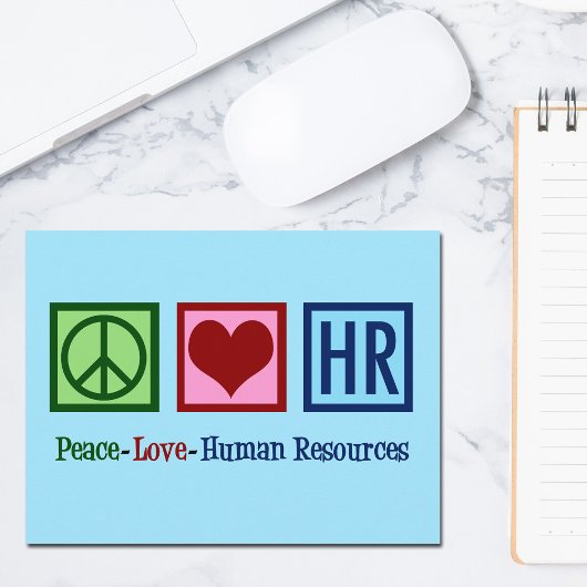 Peace Love Human Resources HR ポストカード