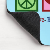 Peace Love Human Resources HR マウスパッド (コーナー)