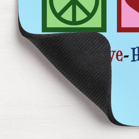 Peace Love Human Resources HR マウスパッド (コーナー)