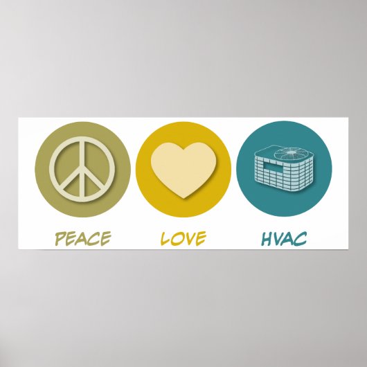 Peace Love HVAC ポスター (正面)
