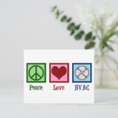 Peace Love HVAC Company ポストカード (スタンド正面)