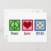 Peace Love HVAC Company ポストカード (正面/裏面)