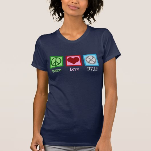 Peace Love HVAC Company Tシャツ (正面)