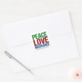 Peace Love Insurance Customizable Company スクエアシール (封筒)