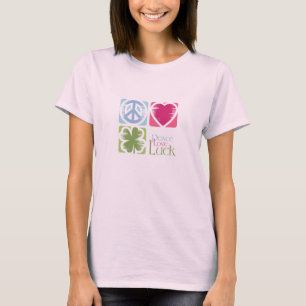 Peace, Love & Irish Luck (v.02) Tシャツ