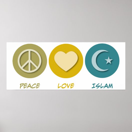 Peace Love Islam ポスター (正面)