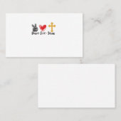 Peace Love Jesus cross-01 名刺 (正面/裏面)