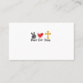 Peace Love Jesus cross-01 名刺 (正面)