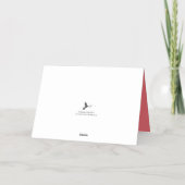 Peace, Love & Joyクリスマスフォト実在 箔シーズンカード (裏面)