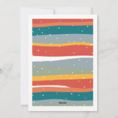 Peace Love JOYタイポグラフィモダン3写真 シーズンカード (裏面)