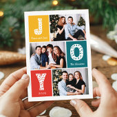 Peace Love JOYタイポグラフィモダン3写真 シーズンカード