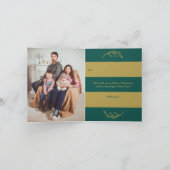 Peace, Love & Joy写真モダンクリスマス シーズンカード (内部)