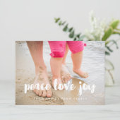 Peace Love Joy家族モダンの写真 シーズンカード (スタンド正面)