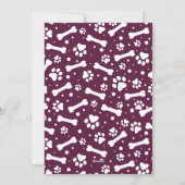 PEACE LOVE JOY パーソナライズされた Plum Dog Pet写真 シーズンカード (裏面)