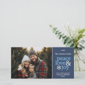 Peace Love Joy – 写真 – ネイビーブルー シーズンカード (スタンド正面)