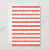 Peace love Joy and coral biries Christmas photo シーズンカード (裏面)