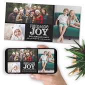 Peace Love Joy Chalkboard - 3枚 シーズンカード