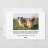 Peace Love Joy, Christmas Berries, Custom Photo  シーズンカード (裏面)