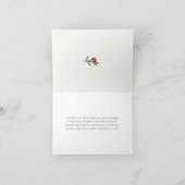 Peace Love Joy Christmas Snow Bird カード (内部)