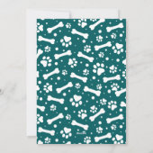 PEACE LOVE JOY DOGパーソナライズされた Pet写真 シーズンカード (裏面)