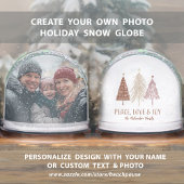 Peace, Love & Joy Family Photo Name Holiday