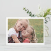 Peace, Love, Joy Holiday Photocard - Red シーズンカード (スタンド正面)